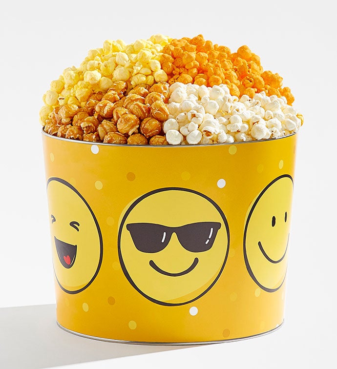 Make You Smile 2 Gallon 3 Flavor Popcorn Tin